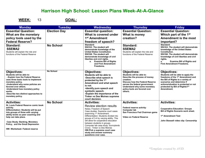 Bill of rights scenarios worksheet