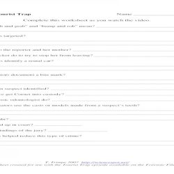 Forensic files worksheet answer key