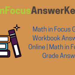 Math in focus course 1a answer key