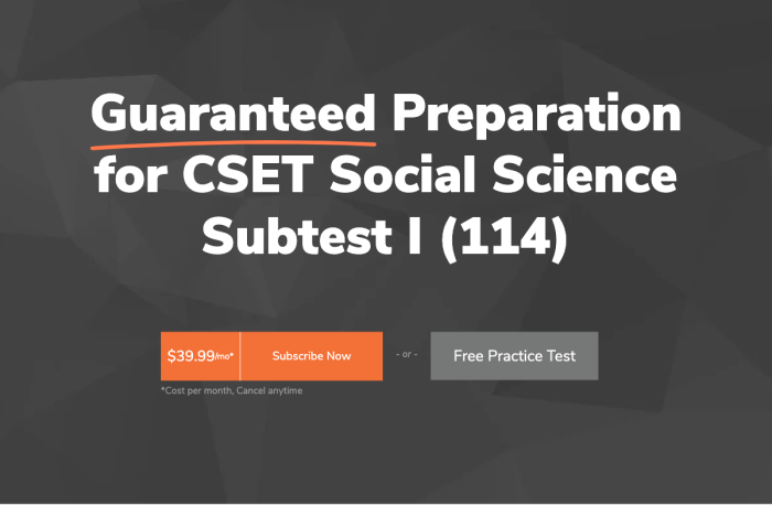 Cset social science subtest 1 practice test