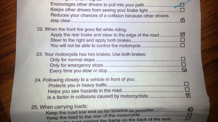 Indiana motorcycle permit test study guide