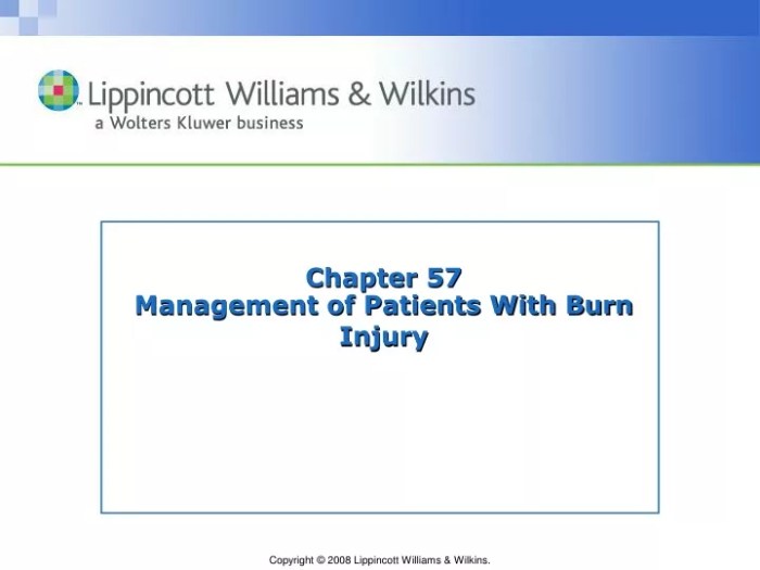 Chapter 57 management of patients with burn injury