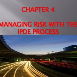 Chapter 4 managing risk with the ipde process